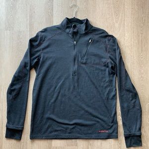 Black Terramar Climasense Quarter Zip (L)